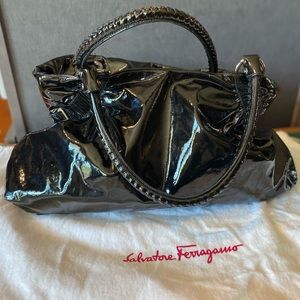 Salvadore Ferragamo patent leather bag